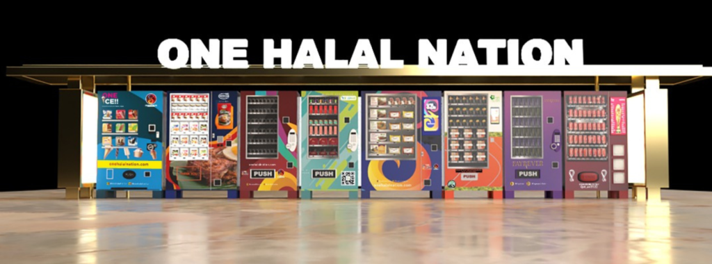 One Halal Nation combined vending cluster