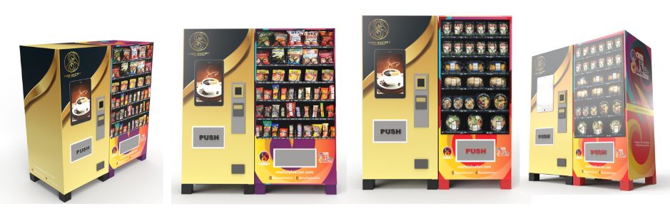One Halal Nation Vending Machine - Illustrated